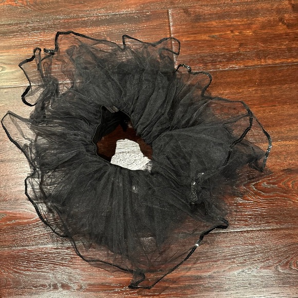 SANSHA Large Child  Black Tulle Tutu Short Ballerina Dance Skirt - Picture 3 of 5